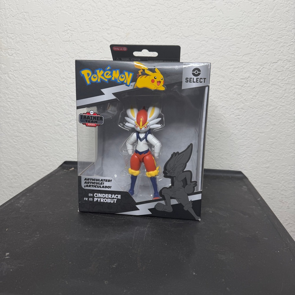 Pokemon Cinderace Pyrobut Trainer Team Series Action Figure Select Jazwares